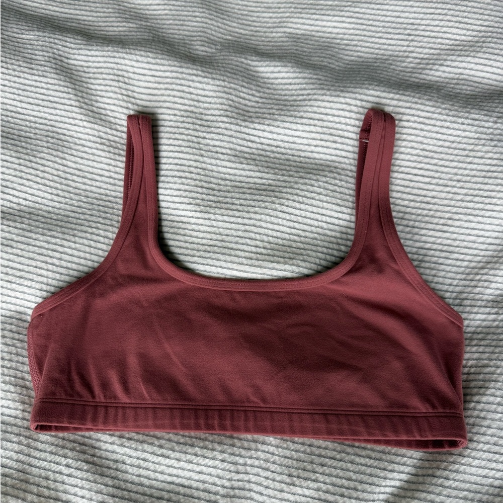 Aritzia Scoop-Neck Bralette in Dusty Mauve